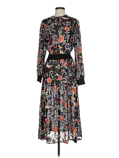 Pre-owned Zara Casual Dress In Black