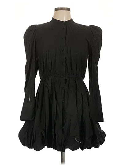 Pre-owned Zara Casual Dress In Black