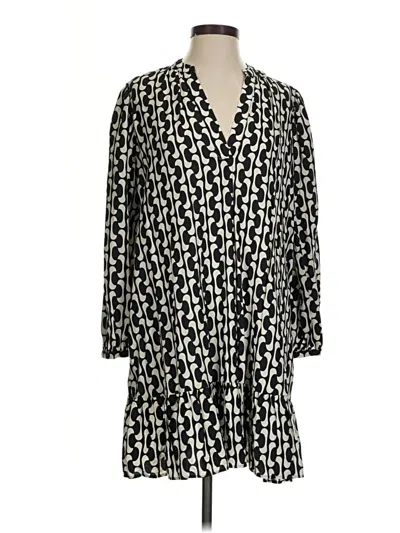 Pre-owned Zara Casual Dress In Black