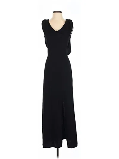 Pre-owned Zara Casual Dress In Black