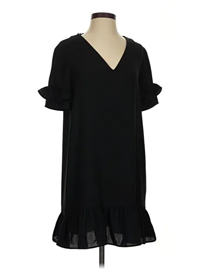 Pre-owned Zara Casual Dress In Black