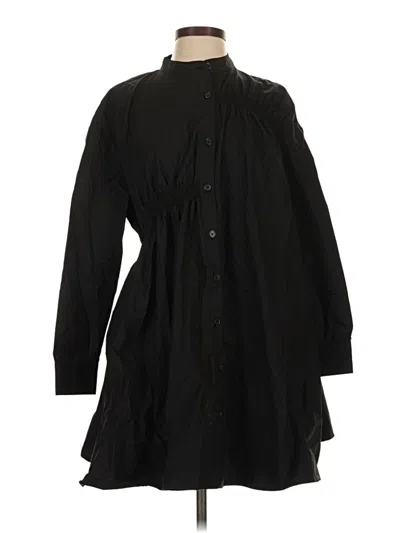 Pre-owned Zara Casual Dress In Black
