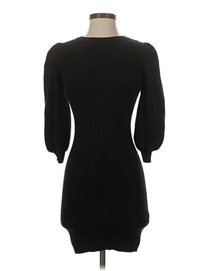 Pre-owned Zara Casual Dress In Black