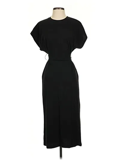 Pre-owned Zara Casual Dress In Black