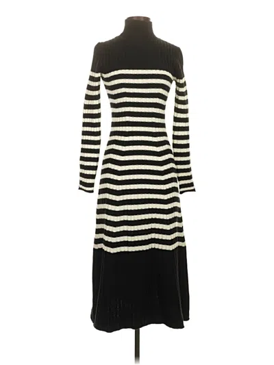 Pre-owned Zara Casual Dress In Black