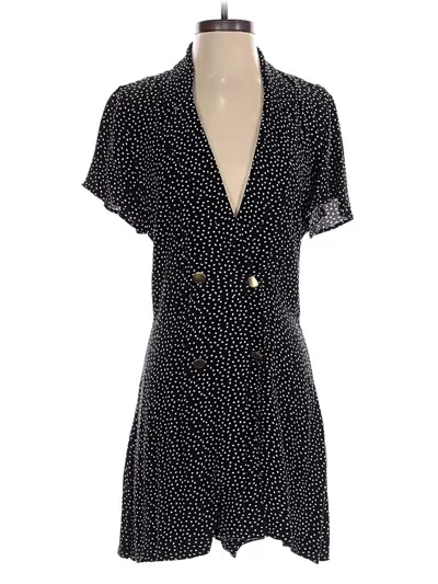 Pre-owned Zara Casual Dress In Black