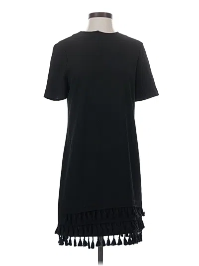 Pre-owned Zara Casual Dress In Black