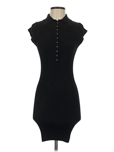 Pre-owned Zara Casual Dress In Black