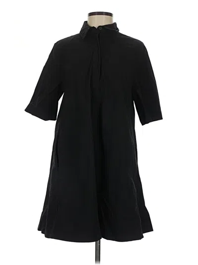 Pre-owned Zara Casual Dress In Black