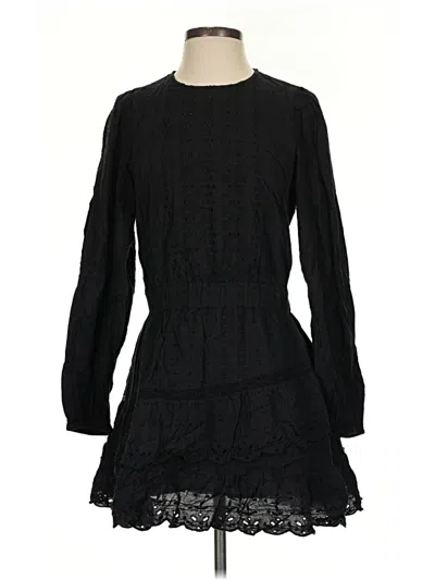 Pre-owned Zara Casual Dress In Black