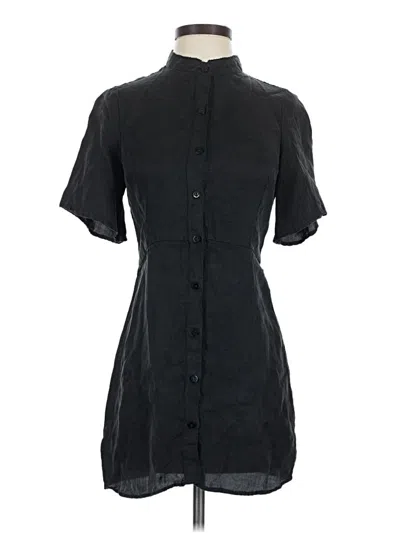 Pre-owned Zara Casual Dress In Black