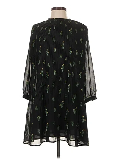 Pre-owned Zara Casual Dress In Black