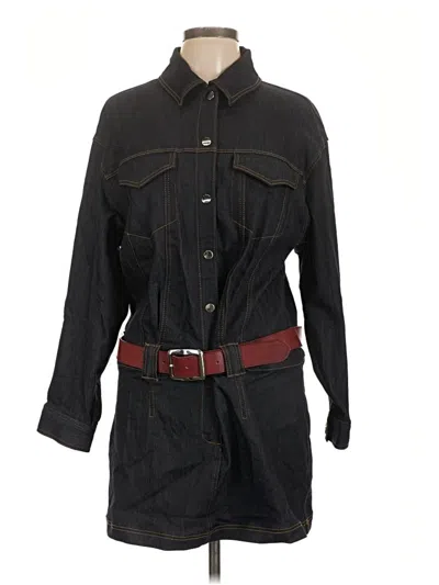 Pre-owned Zara Casual Dress In Black