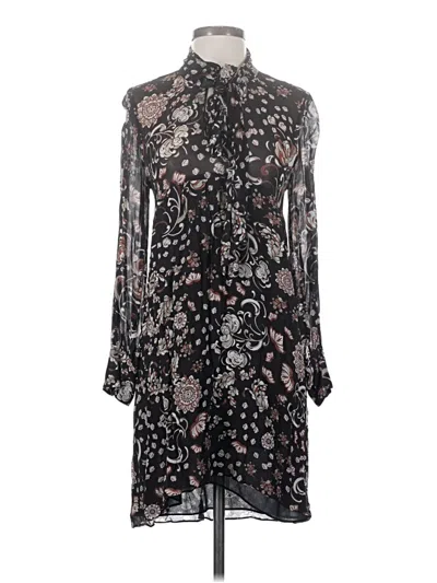 Pre-owned Zara Casual Dress In Black