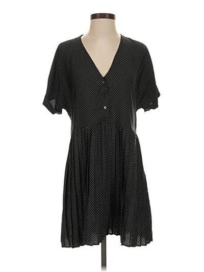 Pre-owned Zara Casual Dress In Black