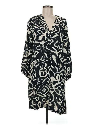 Pre-owned Zara Casual Dress In Black