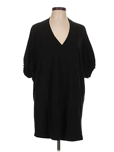 Pre-owned Zara Casual Dress In Black