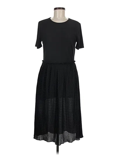 Pre-owned Zara Casual Dress In Black