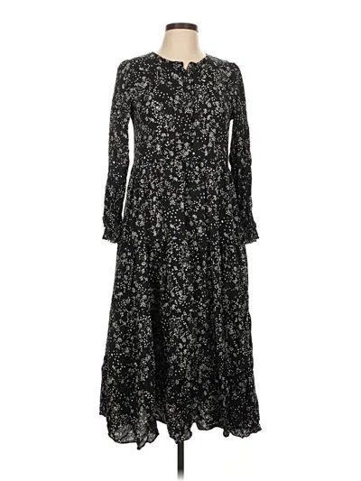 Pre-owned Zara Casual Dress In Black