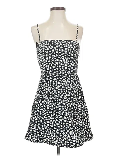 Pre-owned Zara Casual Dress In Black