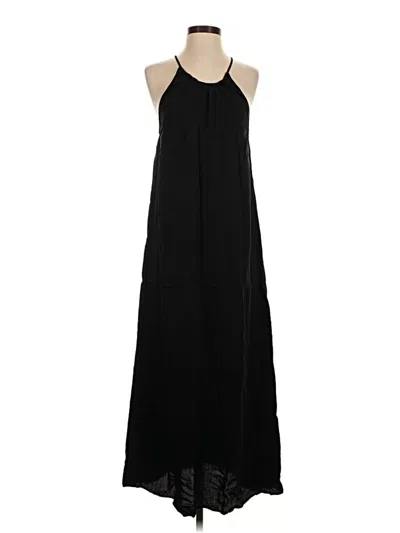 Pre-owned Zara Casual Dress In Black