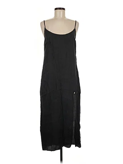Pre-owned Zara Casual Dress In Black