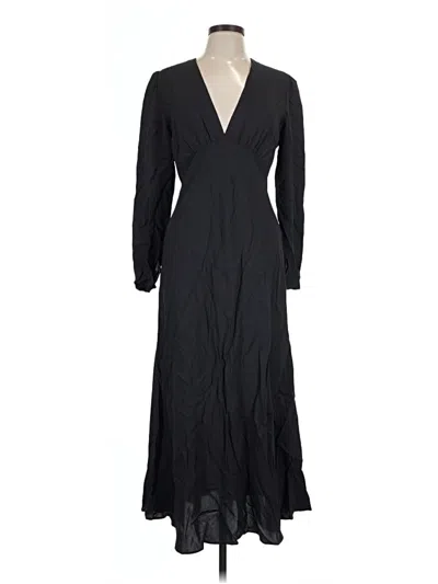 Pre-owned Zara Casual Dress In Black