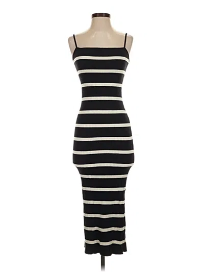 Pre-owned Zara Casual Dress In Black
