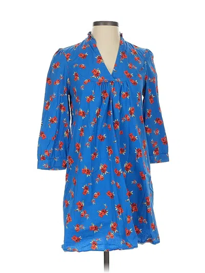 Pre-owned Zara Casual Dress In Blue