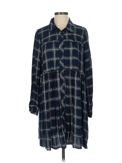 Pre-owned Zara Casual Dress In Blue