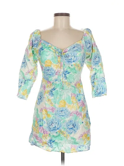 Pre-owned Zara Casual Dress In Blue