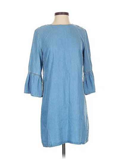 Pre-owned Zara Casual Dress In Blue