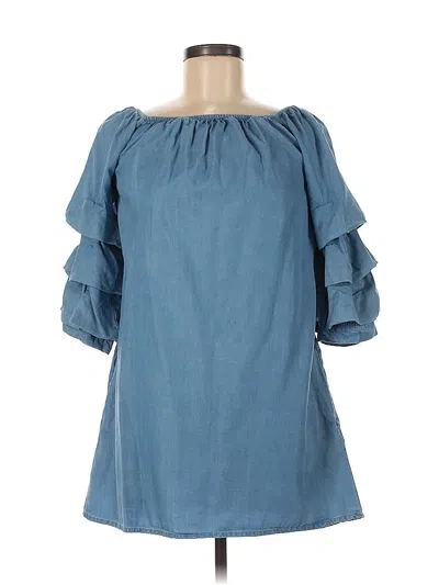Pre-owned Zara Casual Dress In Blue