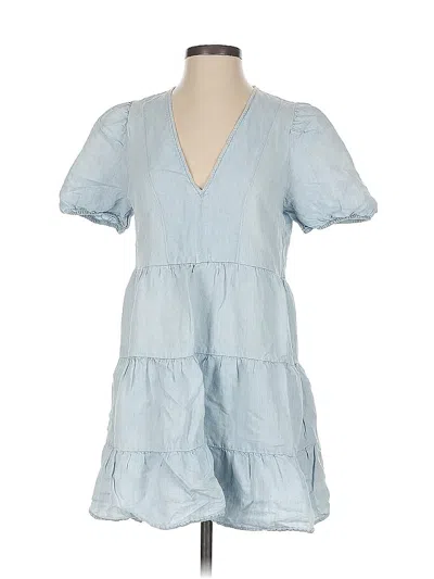 Pre-owned Zara Casual Dress In Blue