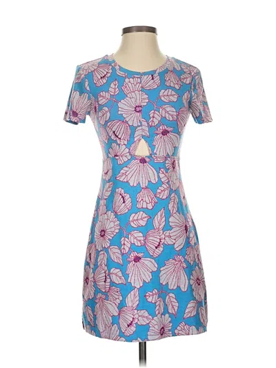 Pre-owned Zara Casual Dress In Blue