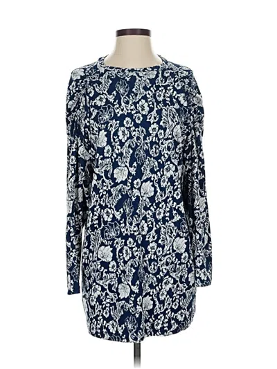 Pre-owned Zara Casual Dress In Blue