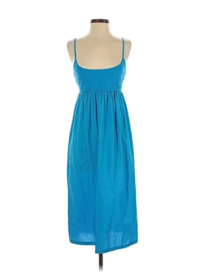 Pre-owned Zara Casual Dress In Blue