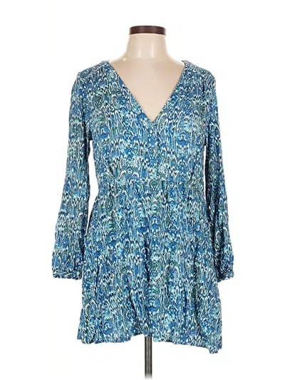 Pre-owned Zara Casual Dress In Blue