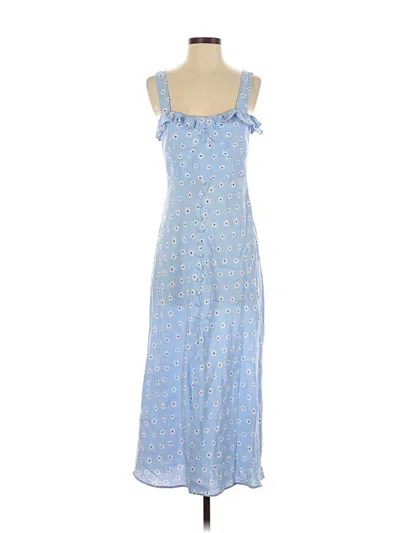 Pre-owned Zara Casual Dress In Blue