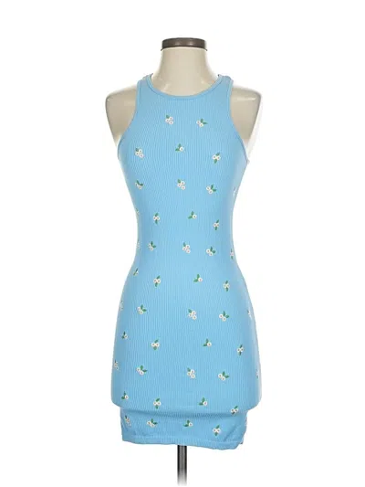 Pre-owned Zara Casual Dress In Blue