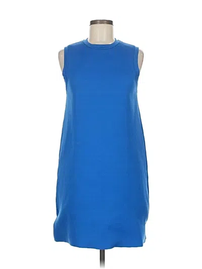 Pre-owned Zara Casual Dress In Blue