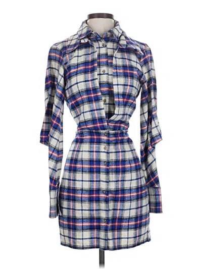 Pre-owned Zara Casual Dress In Blue