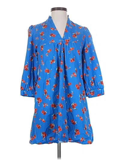 Pre-owned Zara Casual Dress In Blue