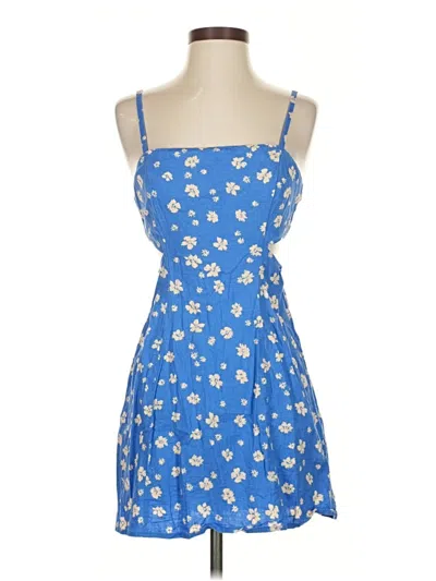 Pre-owned Zara Casual Dress In Blue