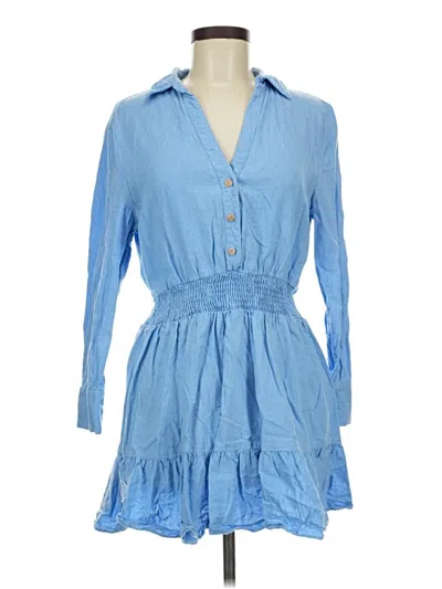 Pre-owned Zara Casual Dress In Blue