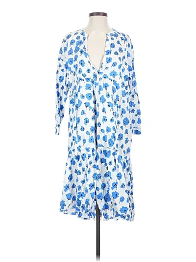 Pre-owned Zara Casual Dress In Blue