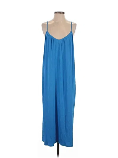Pre-owned Zara Casual Dress In Blue