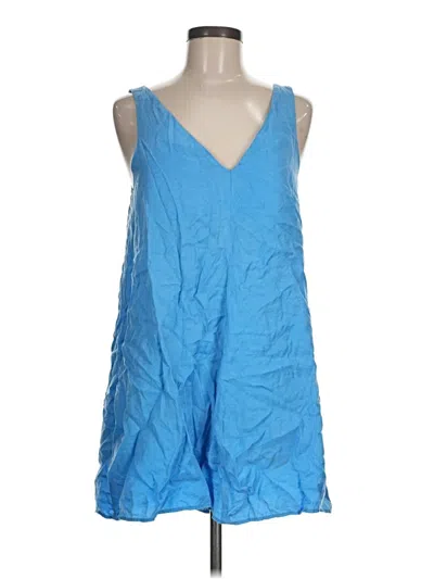 Pre-owned Zara Casual Dress In Blue