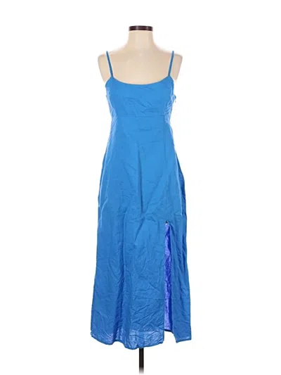 Pre-owned Zara Casual Dress In Blue