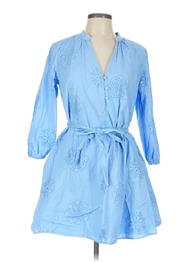 Pre-owned Zara Casual Dress In Blue